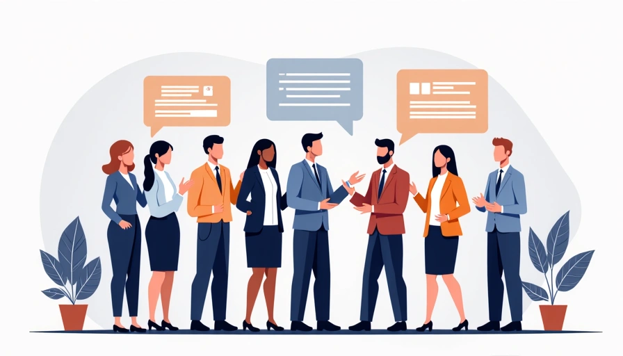 Illustration of a team working together with gears and charts, symbolizing commitment and process.