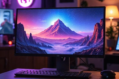 High-resolution gaming monitor with vibrant colors
