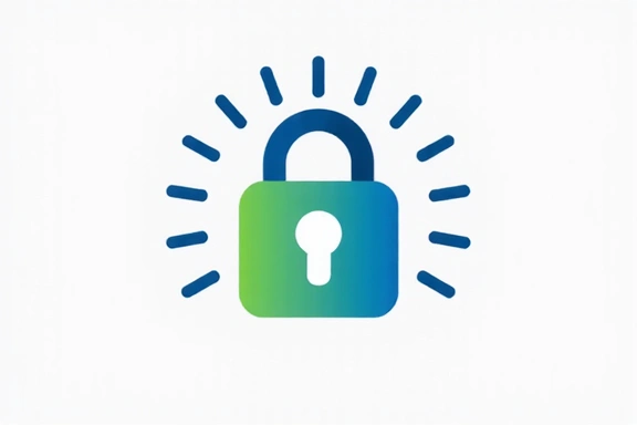 Digital privacy lock icon
